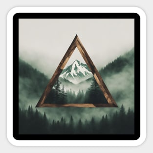 The Peak of Serenity Sticker